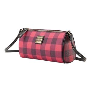 New Dooney & Bourke Buffy Tucker Crossbody Bag Buffalo Check Barrel Red/…